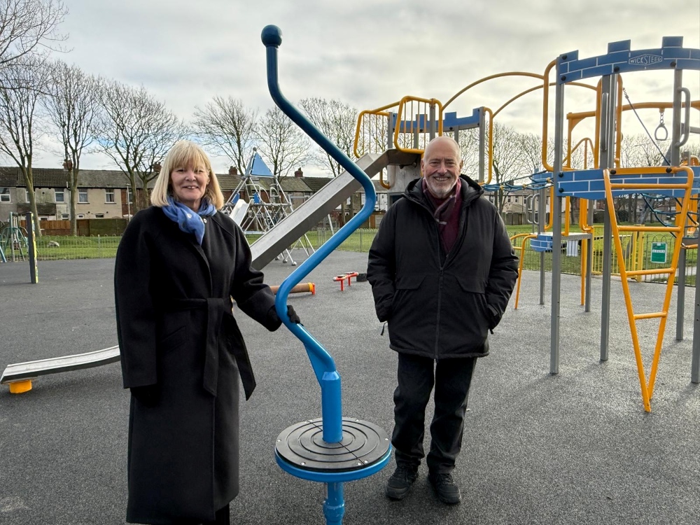 Hawes Side park unveils £60,000 investment in play equipment and community orchard